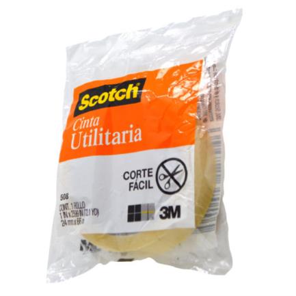[5082466] Cinta Scotch 3M 508 en Bolsa 0.024x66m Paquete C/8