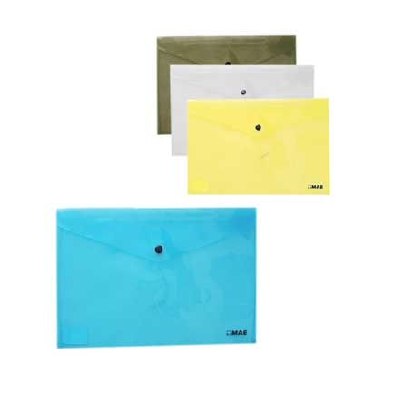 [SBAH-HU] Sobre Mae C/Broche Tamaño Carta Horizontal Color Humo Paq C/12 Sobres