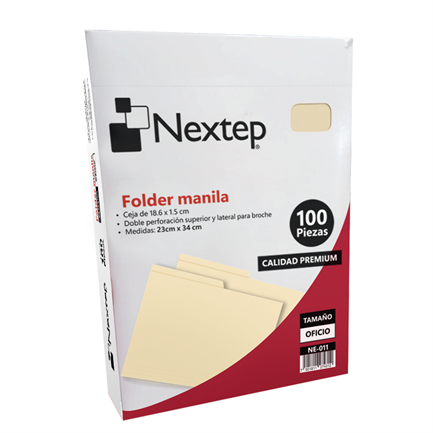 [NE-011] Folder Nextep Economico Oficio Manila c/100