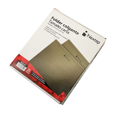 [NE-014C] Folder Colgante Nextep Economico Carta Color Verde Tradicional c/25