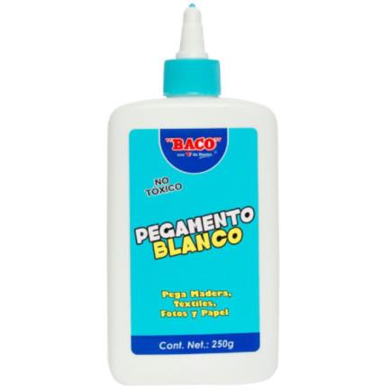 [PG006] Pegamento Blanco Baco Frasco 250 grs