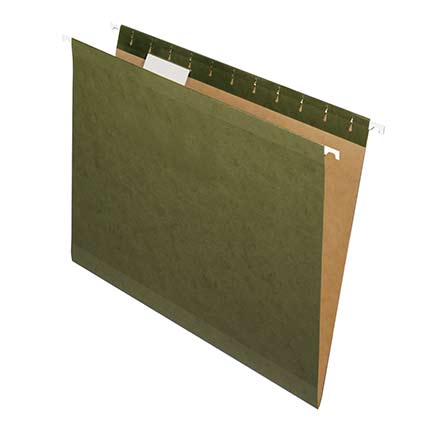 [91535X] Folder Colgante Oxford Verde Tradicional Tamaño Oficio C/25 Piezas