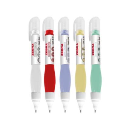 [2213-06] Corrector Líquido Zebra Rollerball Tipo Pluma Contenido 6ml