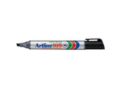 [EK-109N] Marcador Artline Permanente Plastico Negro C/12 Pzas