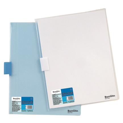 [F02Q.] Folder Barrilito Plástico Carta C/12 Pzas