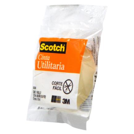 [5081210] Cinta Scotch 3M 508 en Bolsa 0.012x10m Paquete C/8