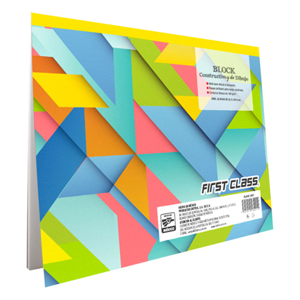 [3421] Block de dibujo Dietrix First Class cartulina bristol con 20 hojas mediano 32.3 X 24.6 cms