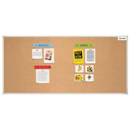 [3220] Tablero de Corcho Alfra Classico 120x240cm c/1