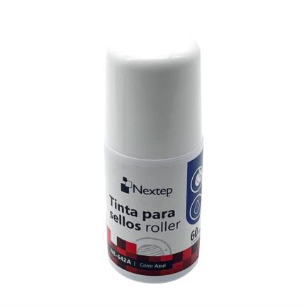 [NE-642A] Tinta para Sellos Nextep Roller Azul 60 Ml