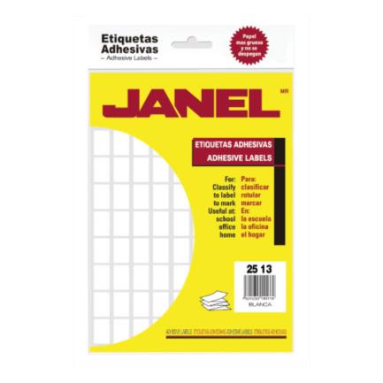 [25X13] Etiqueta Janel Adhesiva 25x13mm C/1440 #8