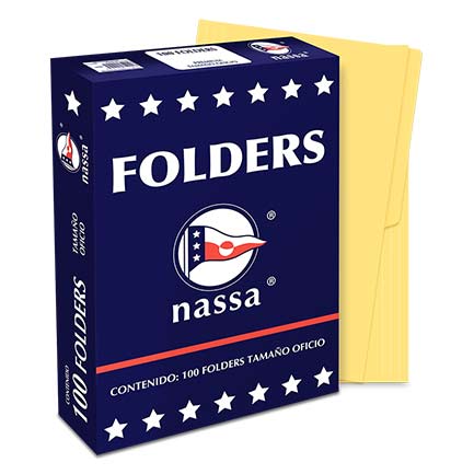 [PC1006] Folder Nassa oficio canario C/100 piezas