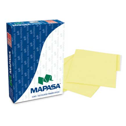 [PC0006] FOLDERS MAPASA CANARIO OFICIO