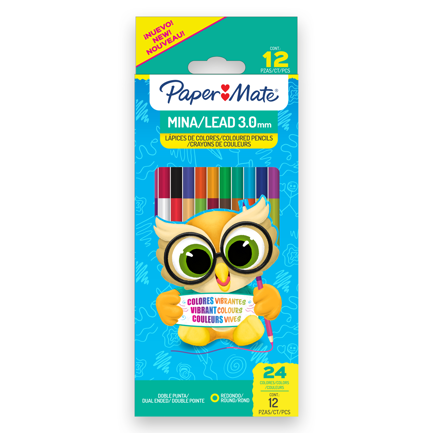 [2209346] Colores Paper Mate 3.0MM 12 X 24