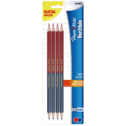 [M10400152055] LAPIZ BICOLOR BEROL VERITHIN TARJETA C/4 PZAS