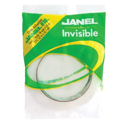 [8102465100BL] Cinta Adhesiva Janel Invisible 810 en Bolsa 24mmx65m