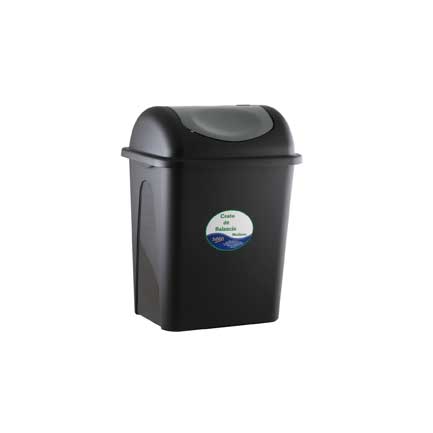 [8094GR] Cesto Sablon balancin inorganico negro