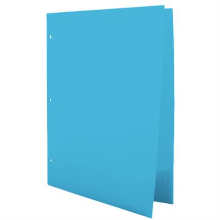 [CZP1.] Folder Barrilito Plástico Carta C/Solapa Color Azul C/12 Pzas