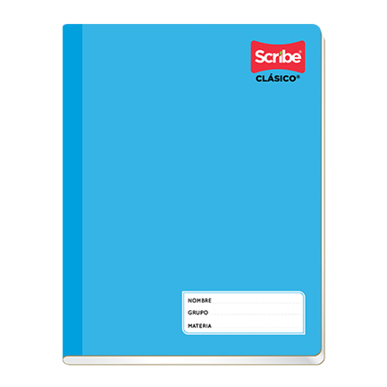 [4514] CUADERNO SCRIBE FRANCES DOBLE RAYAS 100 HJS pasta semirigida