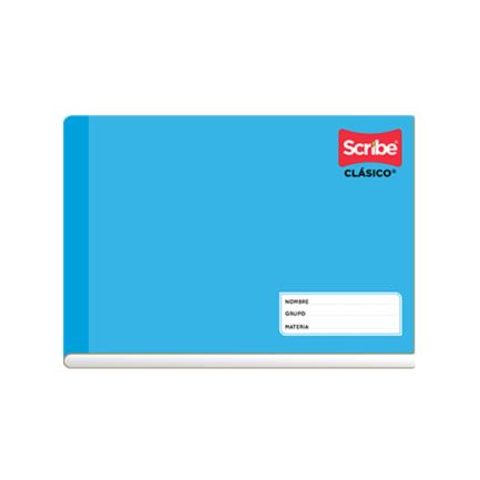 [4524] Cuaderno Italiano Cosido Scribe Clasico Doble Raya 100 Hojas