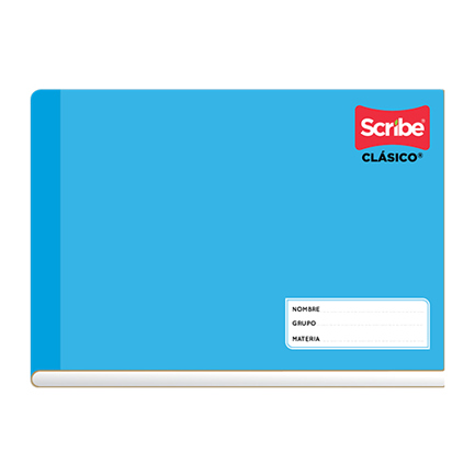 [4521] Cuaderno Scribe Italiana Blanco 100 Hjs Pasta Semirigida