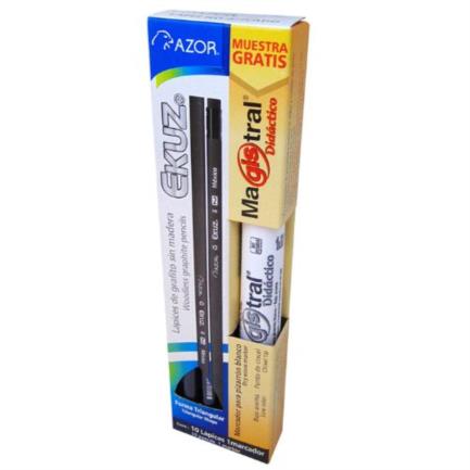 [1010TPR] Lápiz Azor Ekus Triangular C/10