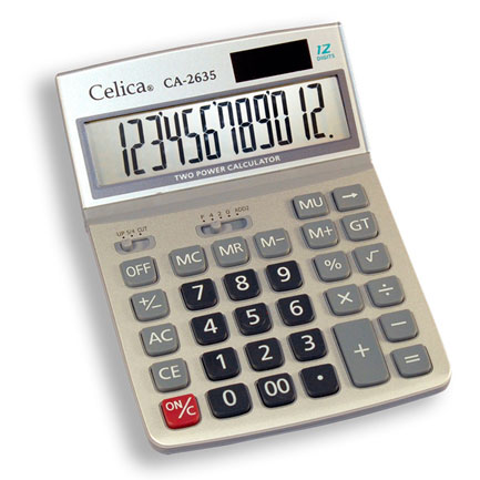 [CA-2635] Calculadora Celica CA-2635 escritorio 12 digitos dual