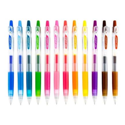 [18051] Bolígrafo Pilot Poplol Gel Retráctil 0.7mm Colores Surtidos Básicos C/12 Pzas