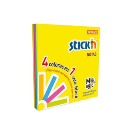[21571] Notas Adhesivas Mae Stickn 3x3 Colores Neón 100H Set 12 Blocks