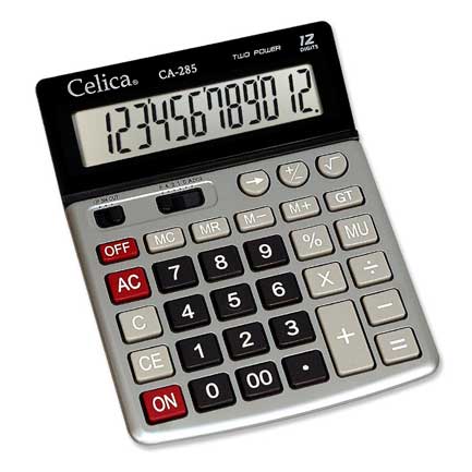 [CA-285] Calculadora Celica escritorio 12 digitos