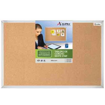 [4800] TABLERO ALFRA CORCHO WHITE STAR 40X60 CMS