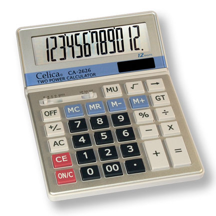 [CA-2626] Calculadora Celica CA-2626 escrit 12 digitos dual