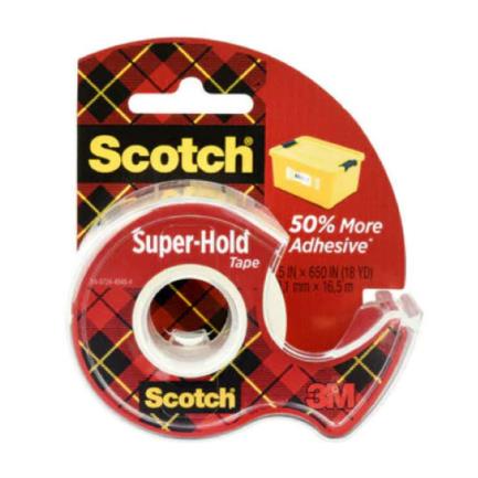 [SUPER HOLD] Cinta Scotch 3M Super Adhesiva 19mmx16.5m C/Despachador