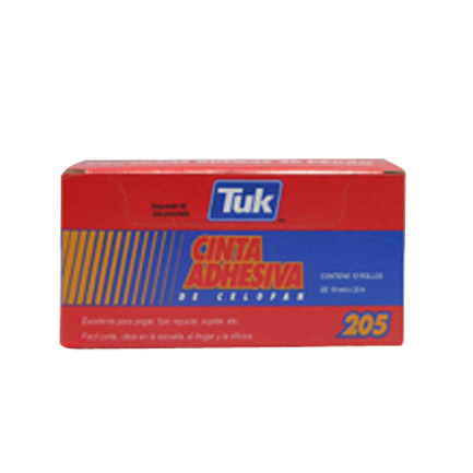 [205 18X33] CINTA TUK TRANSPARENTE 205 18X33 C/12