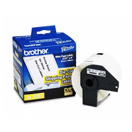 [DK1202] Etiquetas Brother DK1202 Papel Blanco Precortado 62mmx100mm 300 Etiquetas