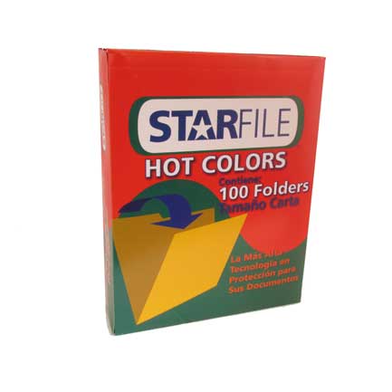 [PH0028] Folders Mapasa hot colors rojo carta C/100