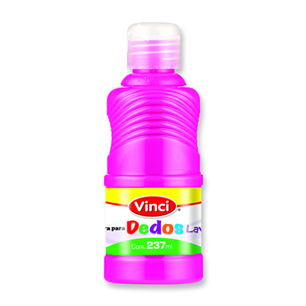 [22667] Pintura para dedos lavable vinci 237 ml magenta