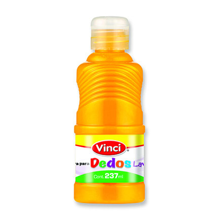 [22660] Pintura para dedos lavable vinci 237ml amarillo