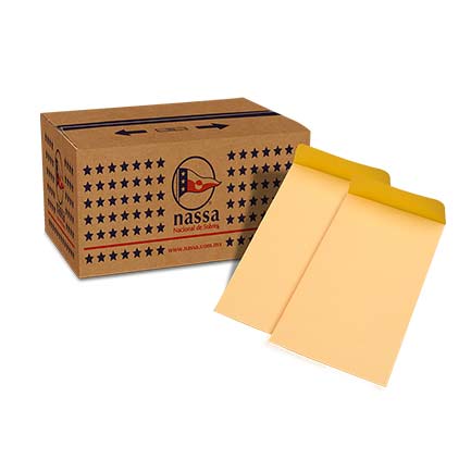 [IM0128] Sobre COIN 5-60 Ante NASSA Pegue al Centro Solapa Engomada 60Kg 8.8x16.4cm Pqte C/500