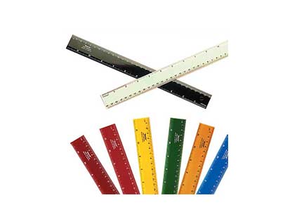 [R-5030 NEGRA] REGLA BACO NEGRA 30CMS