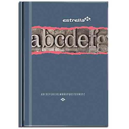 [218] LIBRO ESTRELLA 1/8 FRANCESA RAYA C/INDICE 96 HOJAS