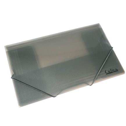 [CO-4161 F/C SE] Sobre Celica con Liga Tamaño Oficio Color Humo