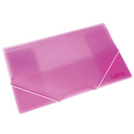 [CO-4161 F/C PPK] Sobre Celica con Liga Tamaño Oficio Color Rosa