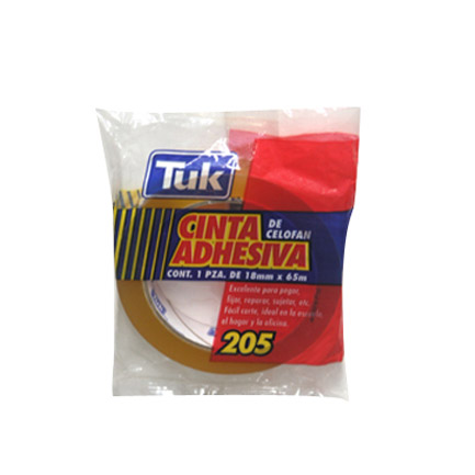 [205 18X65] CINTA TUK TRANSPARENTE 205 18X65 C/8