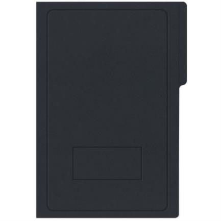 [CAPRKB-TO-NGR] Carpeta Pressboard Kyma C/Broche 8cm Tamaño Oficio Negro Paquete C/3