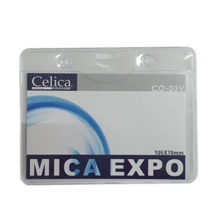 [CO-03V] MICA P/GAFETE CELICA HORIZONTAL 105X70MM TRANSP C/10 PIEZAS