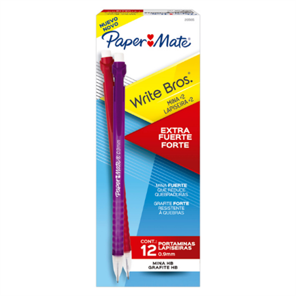 [2135105] Lapicero Papermate Strong 0.9mm Colores Surtidos C/12 Pzas