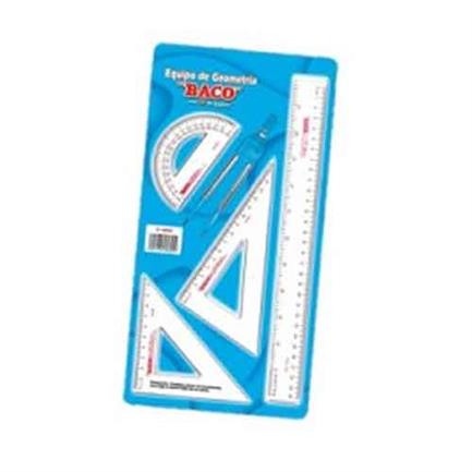 [EQ004] EQUIPO DE GEOMETRIA BACO 5050 FLEXIBLE C/COMPAS C-600