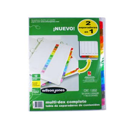 [P0445] SEPARADOR ACCO 445 MULTIDEX BASIC 12 DIVISIONES