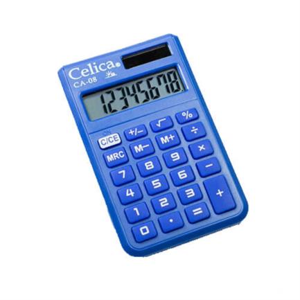 [CA-08-BE] Calculadora Celica Bolsillo 8 Dígitos Color Azul