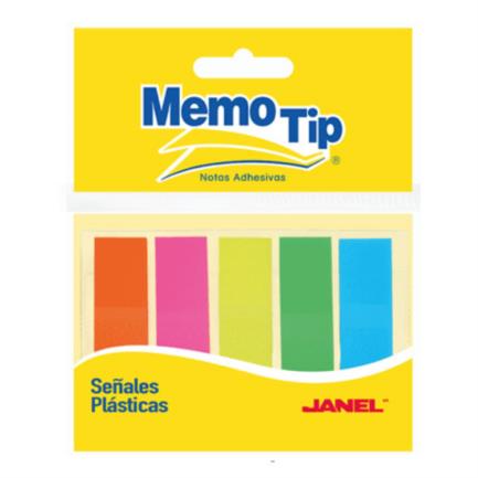 [6570516795] BANDERITAS JANEL SEÑALES NEON PLASTICO 1/2"X1.69" C/24